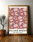 Plakat - William Morris - Røde farver kunst - admen.dk