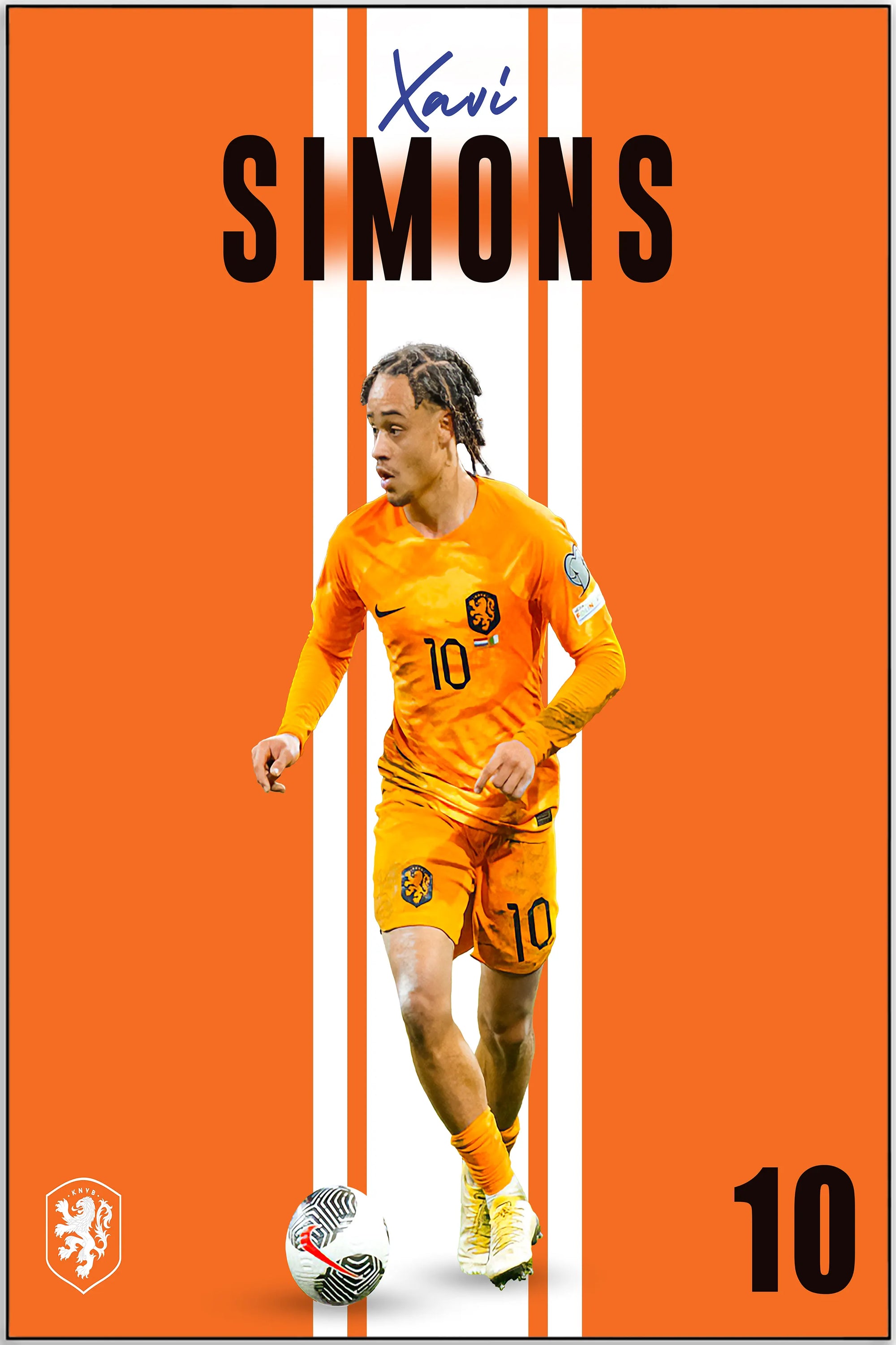 Plakat - Xavi Simons style - admen.dk