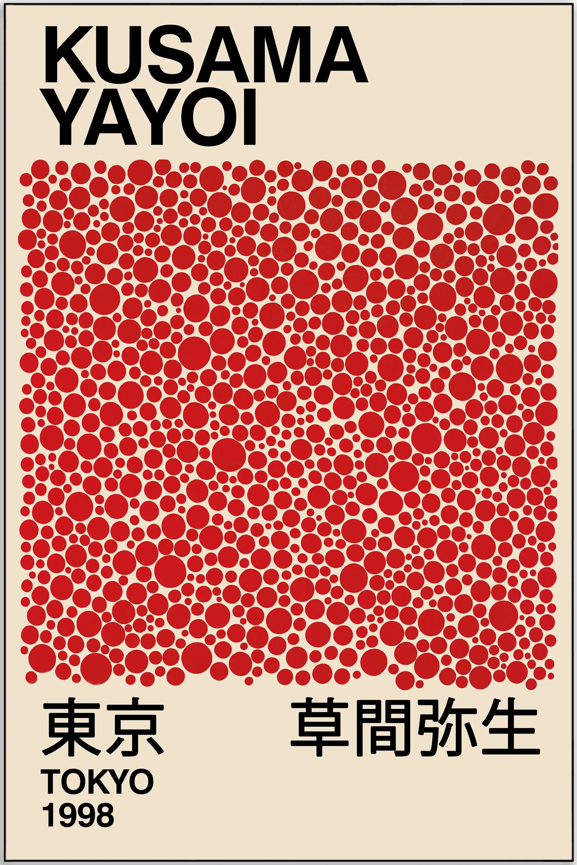 Plakat - Yayoi Kusama - Red dots kunst - admen.dk