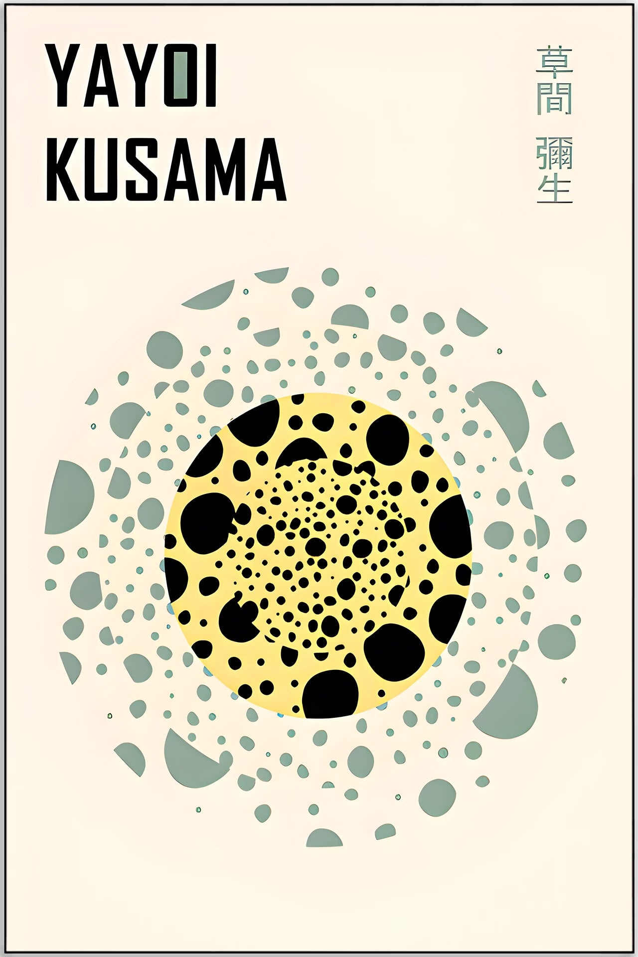 Plakat - Yayoi Kusama - cirkler kunst - Admen.dk