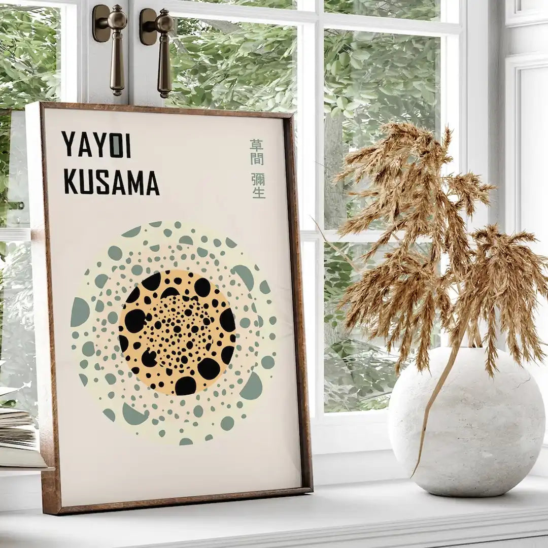 Plakat - Yayoi Kusama - green kunst - admen.dk