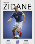 Plakat - Zinedine Zidane style - admen.dk