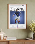 Plakat - Zinedine Zidane style