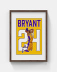 Plakat - Kobe Bryant 24 - admen.dk