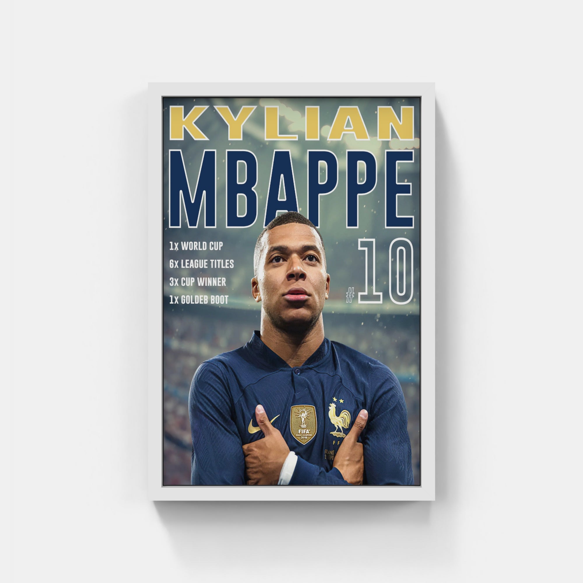 Plakat - Kylian Mbappe style - admen.dk