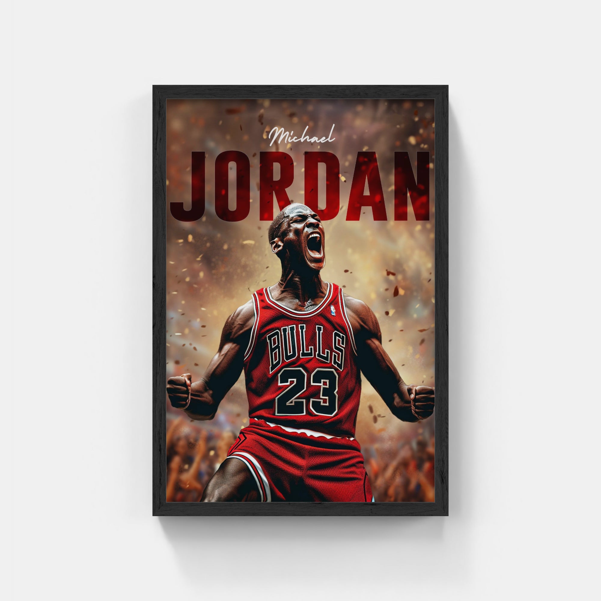 Plakat - Michael Jordan i jubel - admen.dk