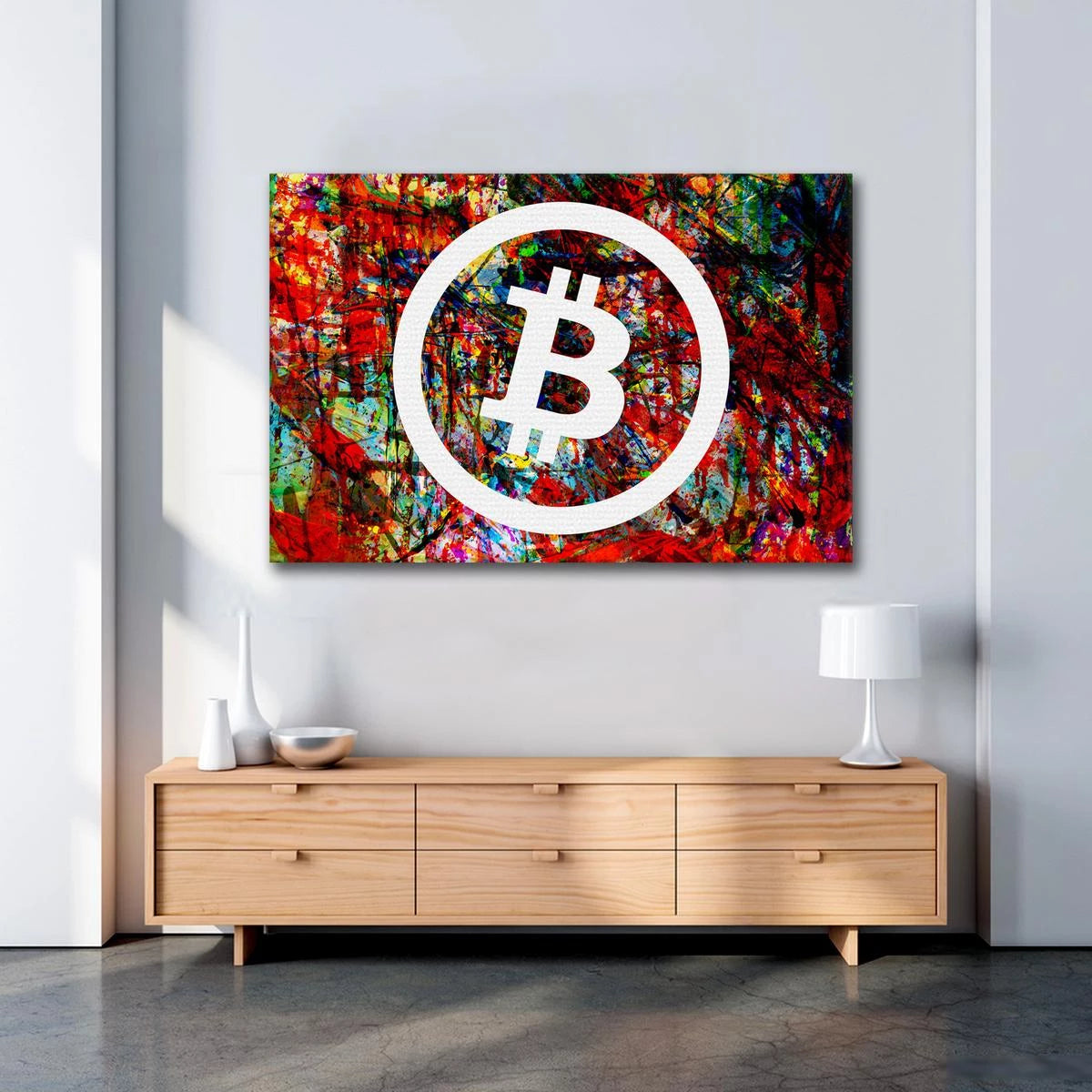 Plakat - Bitcoin street art kunst - admen.dk