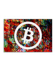 Plakat - Bitcoin street art kunst - admen.dk