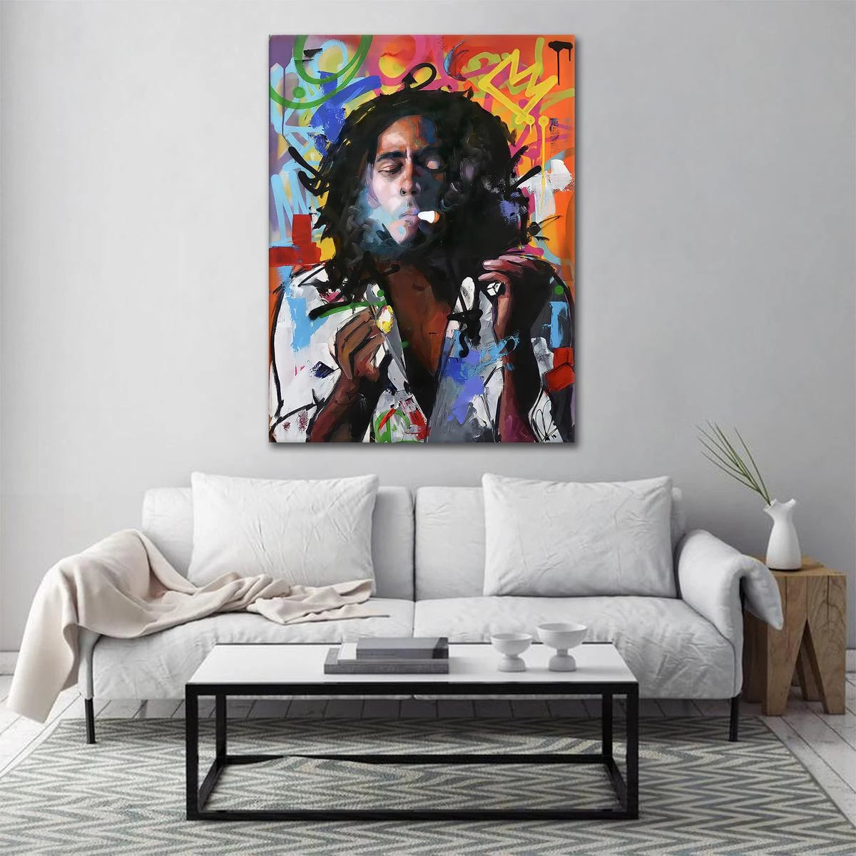 Plakat - Bob Marley grafisk look - admen.dk