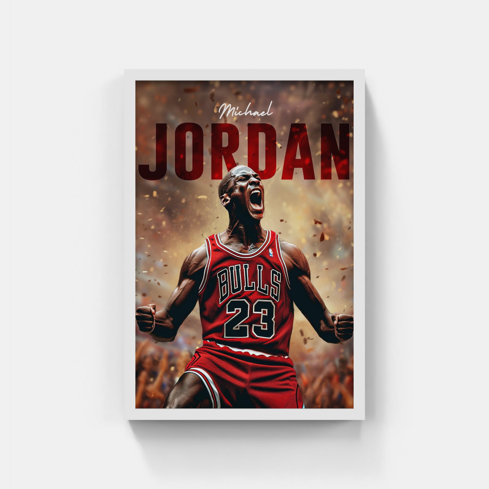 Plakat - Michael Jordan i jubel - admen.dk