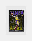 Plakat - Lebron James i flyvende fart - admen.dk