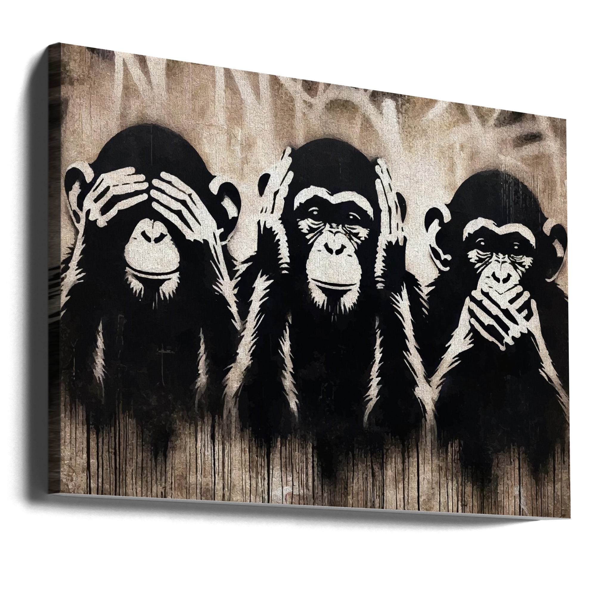 Canvas - Three Wize Monkeys