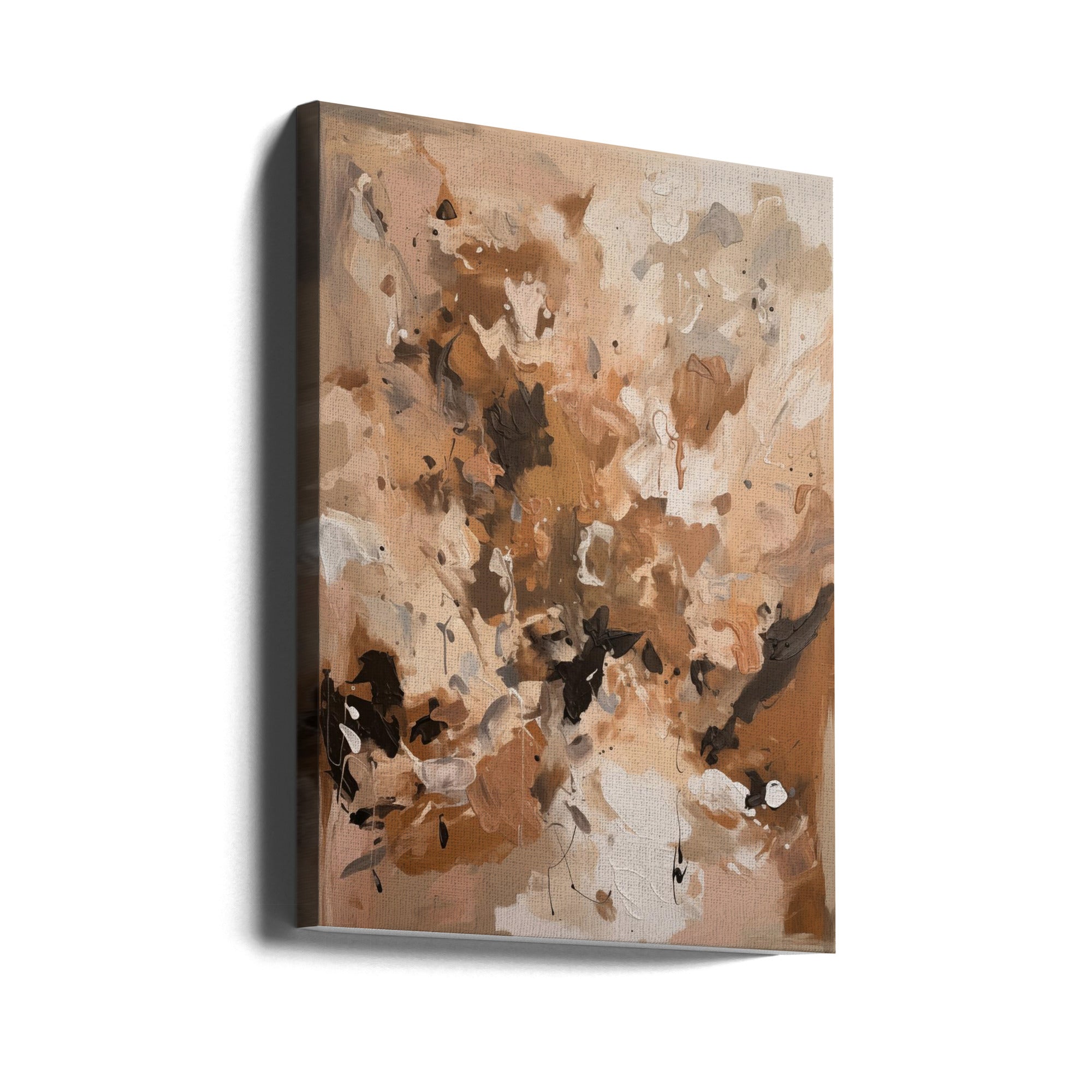 Canvas - Abstract Mocha No 1