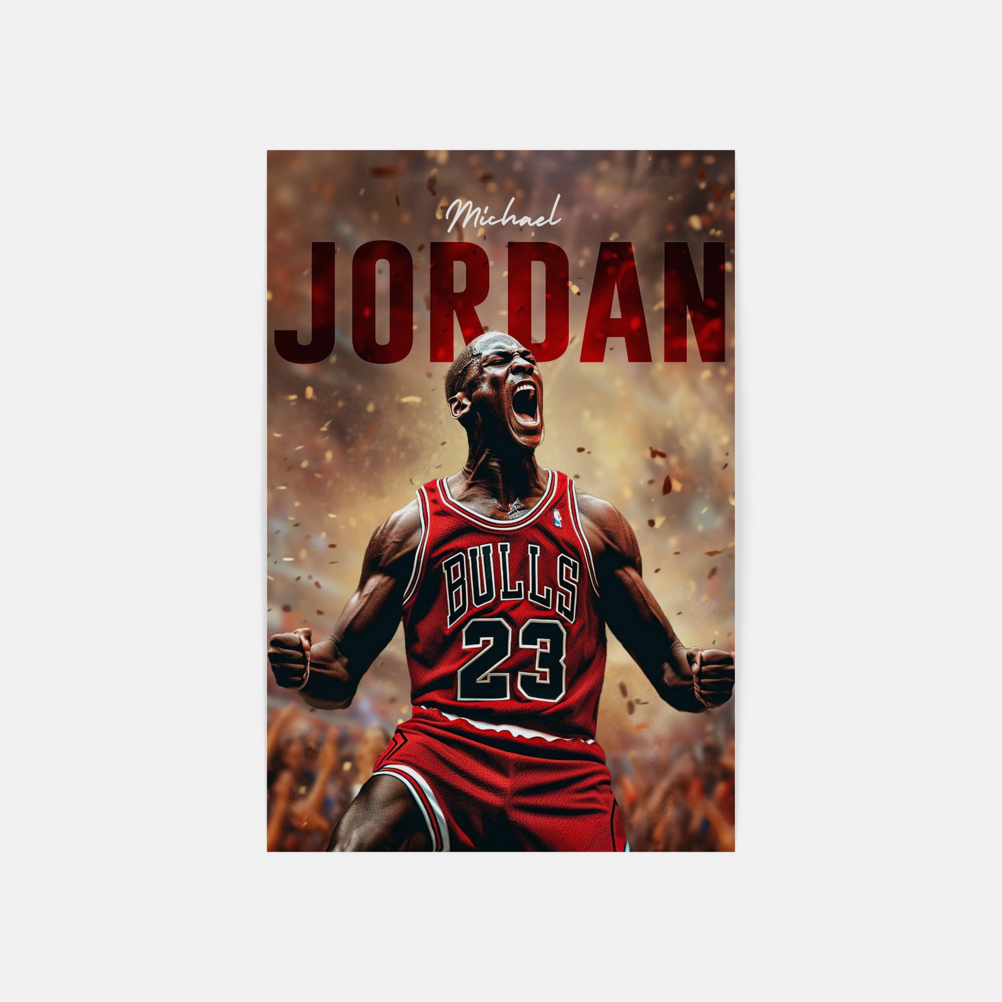 Plakat - Michael Jordan i jubel - admen.dk