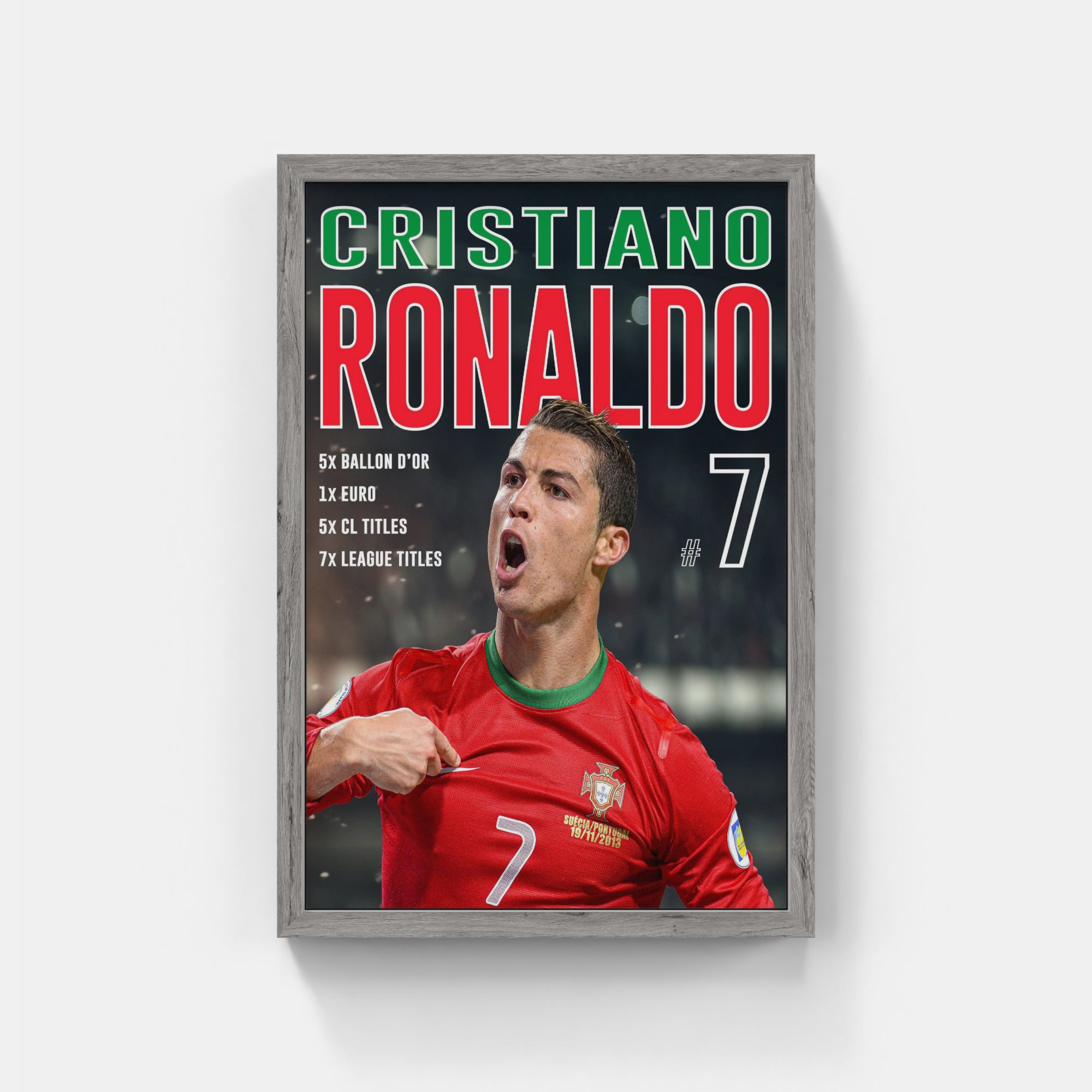 Plakat - Cristiano Ronaldo style - admen.dk