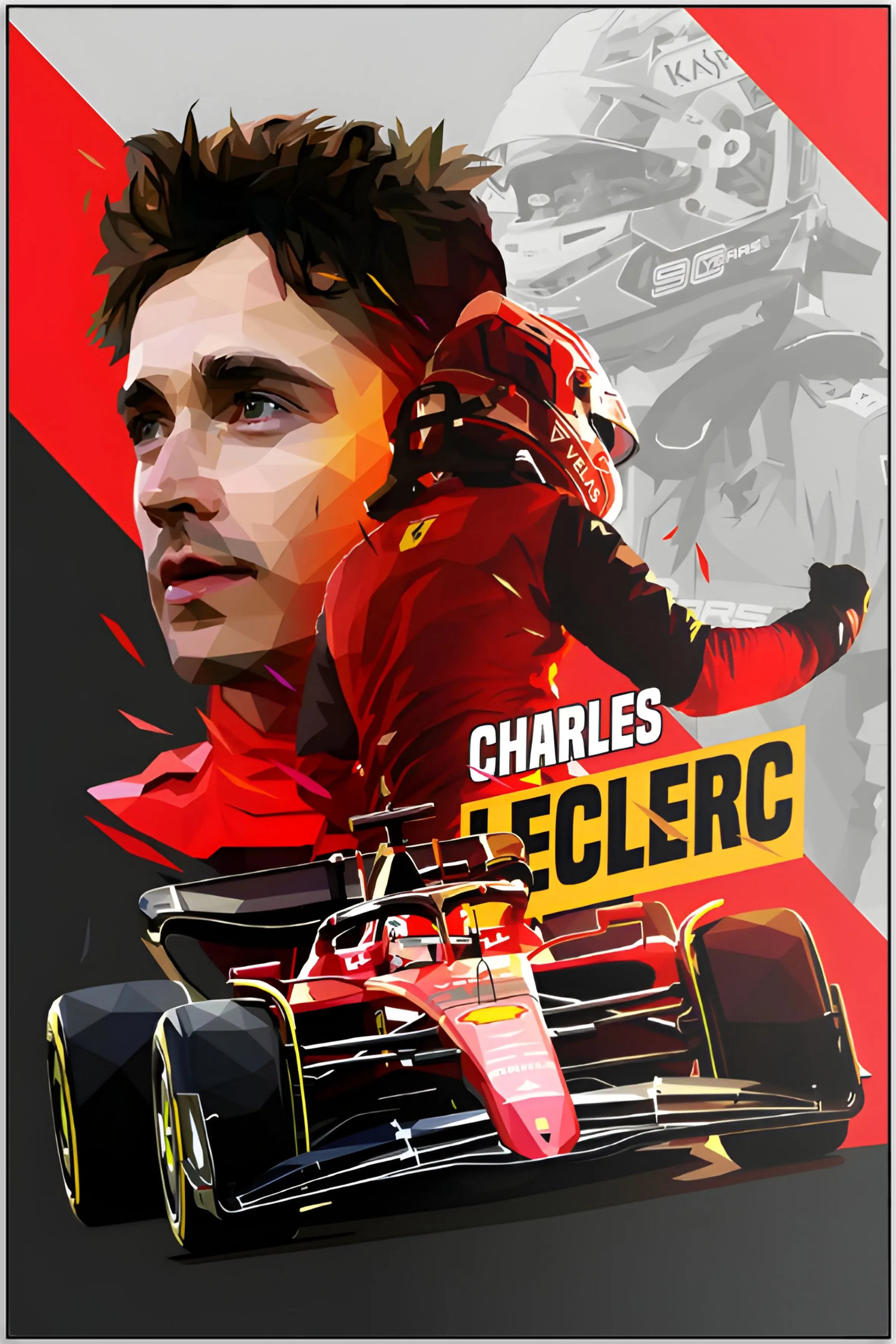 Plakat - Charles Leclerc style - admen.dk