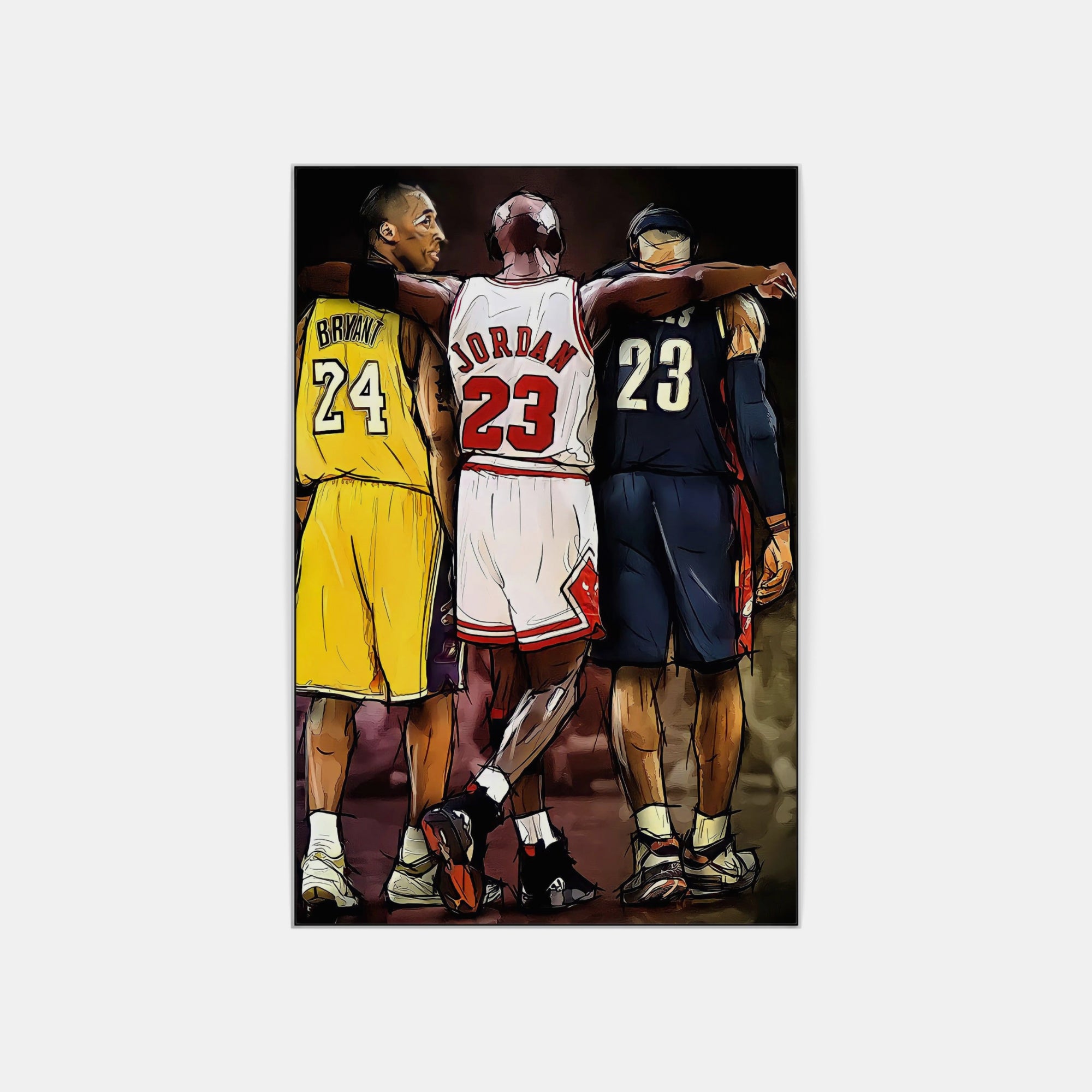 Plakat - Ikoner, Kobe, Lebron, Michael - admen.dk