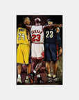 Plakat - Ikoner, Kobe, Lebron, Michael - admen.dk