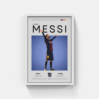 Plakat - Messi i Barcelona look - admen.dk