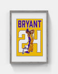 Plakat - Kobe Bryant 24 - admen.dk