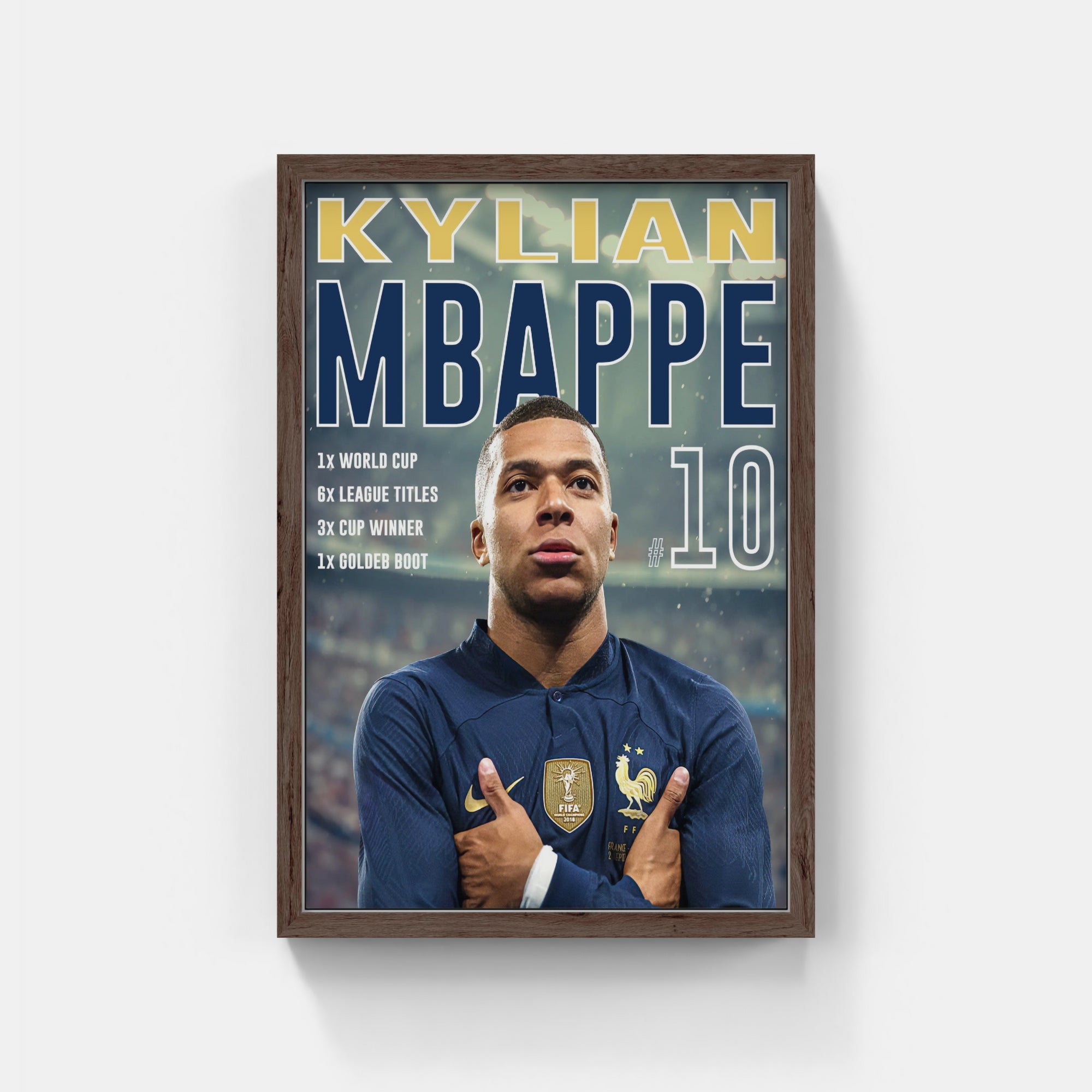 Plakat - Kylian Mbappe style - admen.dk