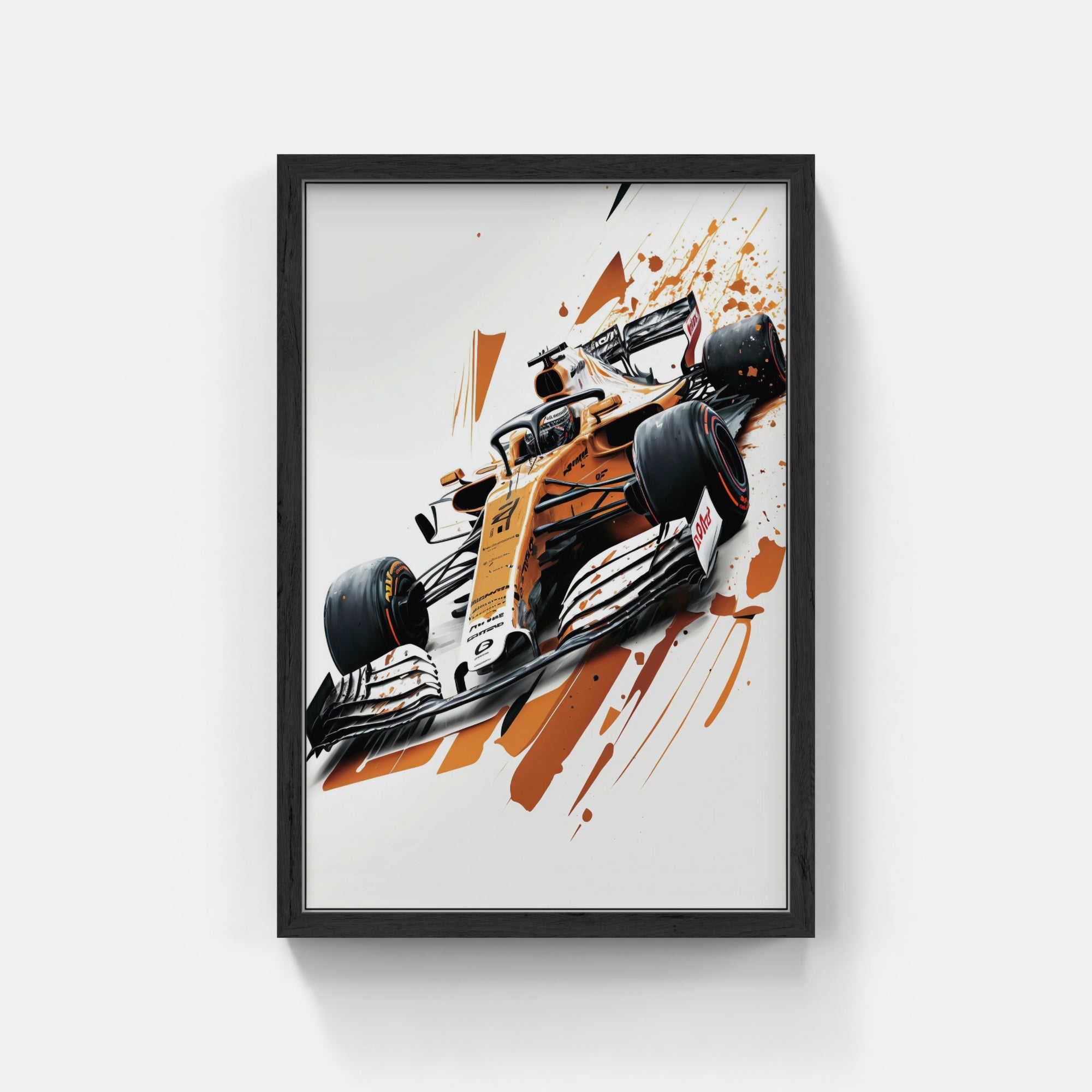 Plakat - Formel 1 Brun watercolor - admen.dk