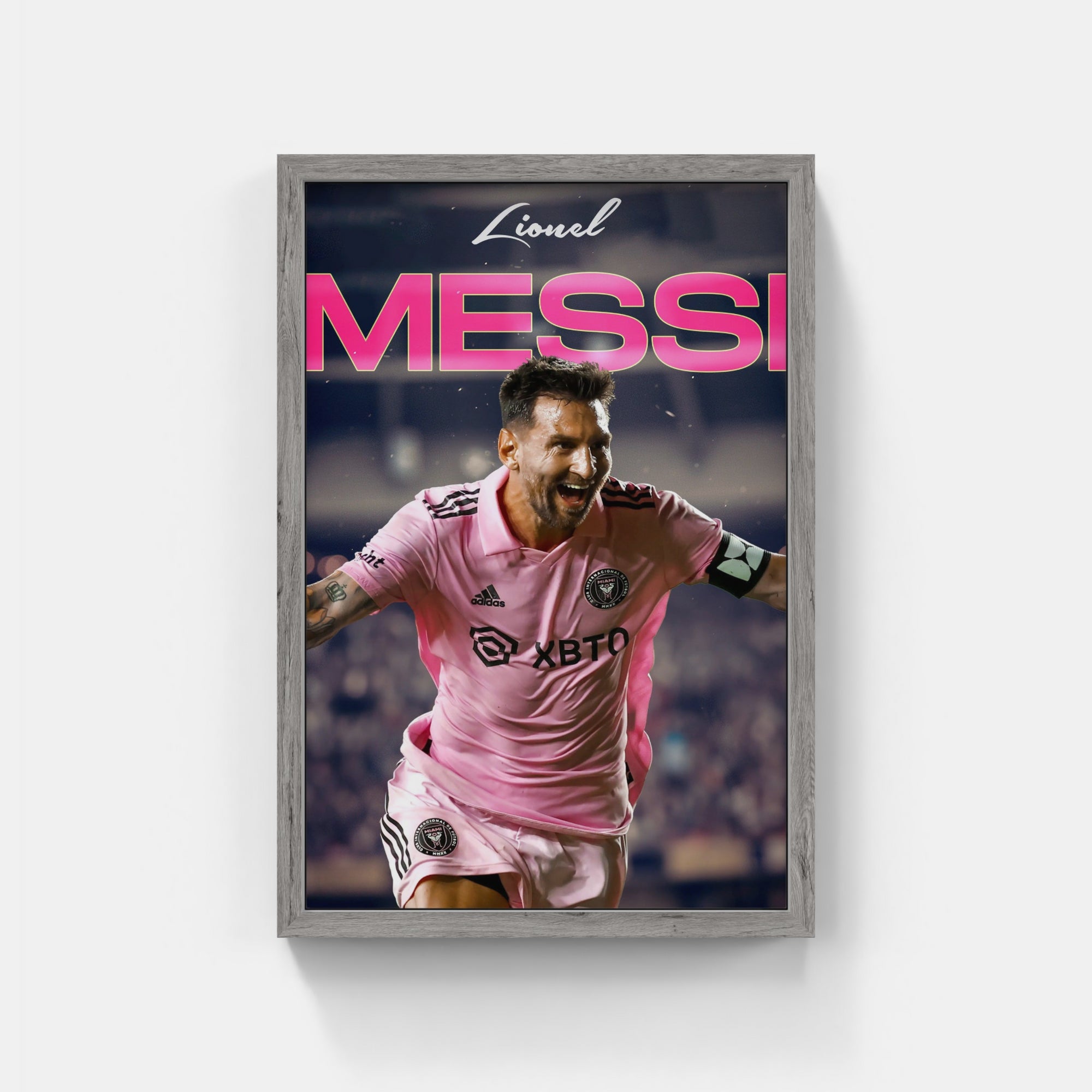 Plakat - Messi Inter Miami i jubel kunst - admen.dk