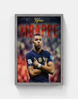 Plakat - Kylian Mbappe fodbold kunst - admen.dk