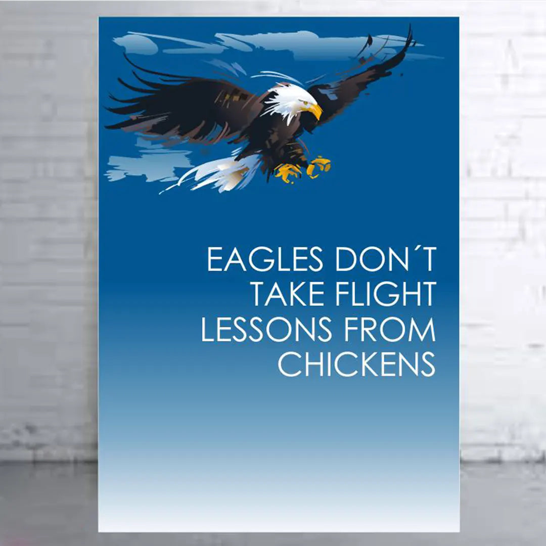 Plakat - Eagles - Dont take flight citat - admen.dk