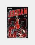 Plakat - Michael Jordan i flyvende fart - admen.dk