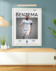 Plakat - Karim Benzema grafisk look