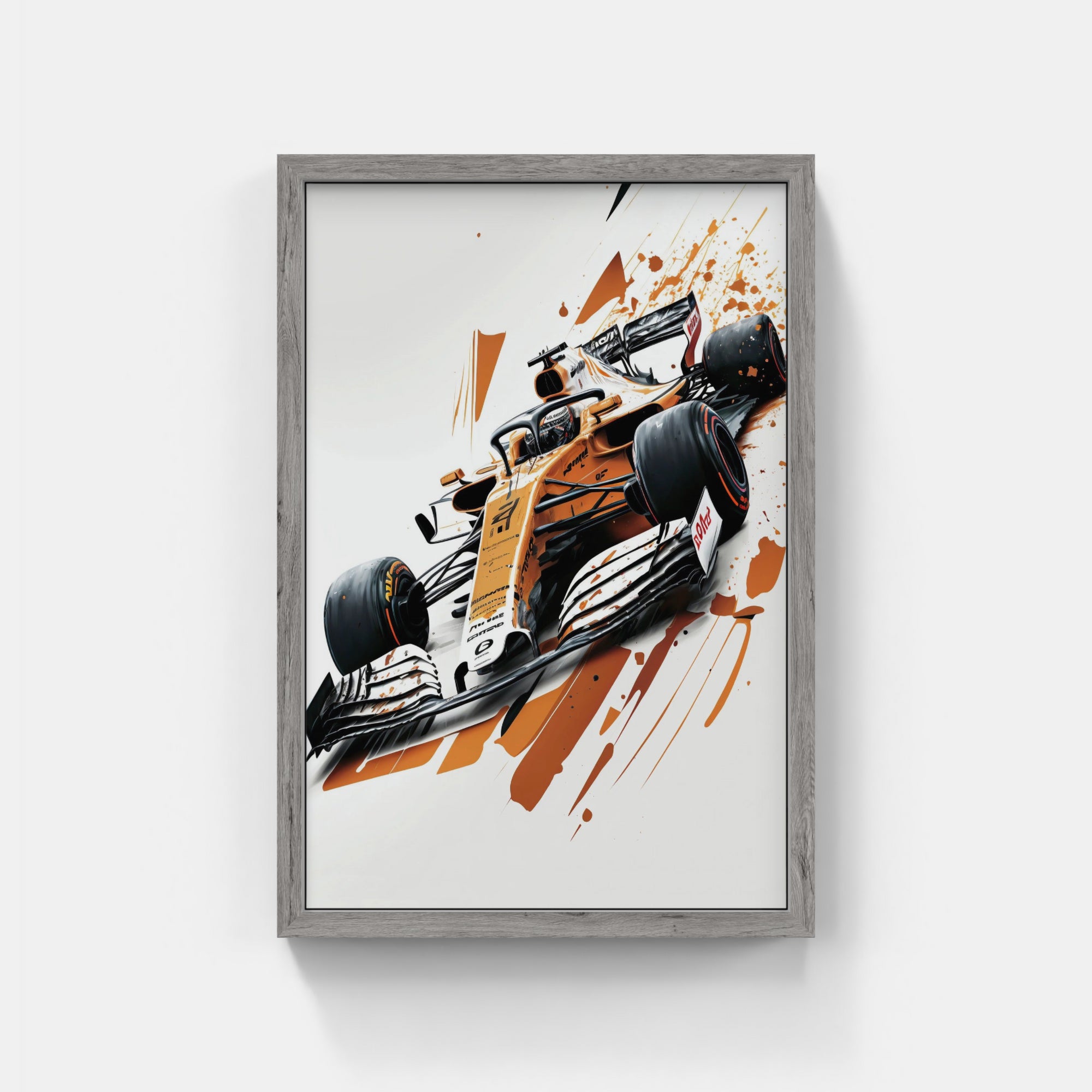 Plakat - Formel 1 Brun watercolor - admen.dk