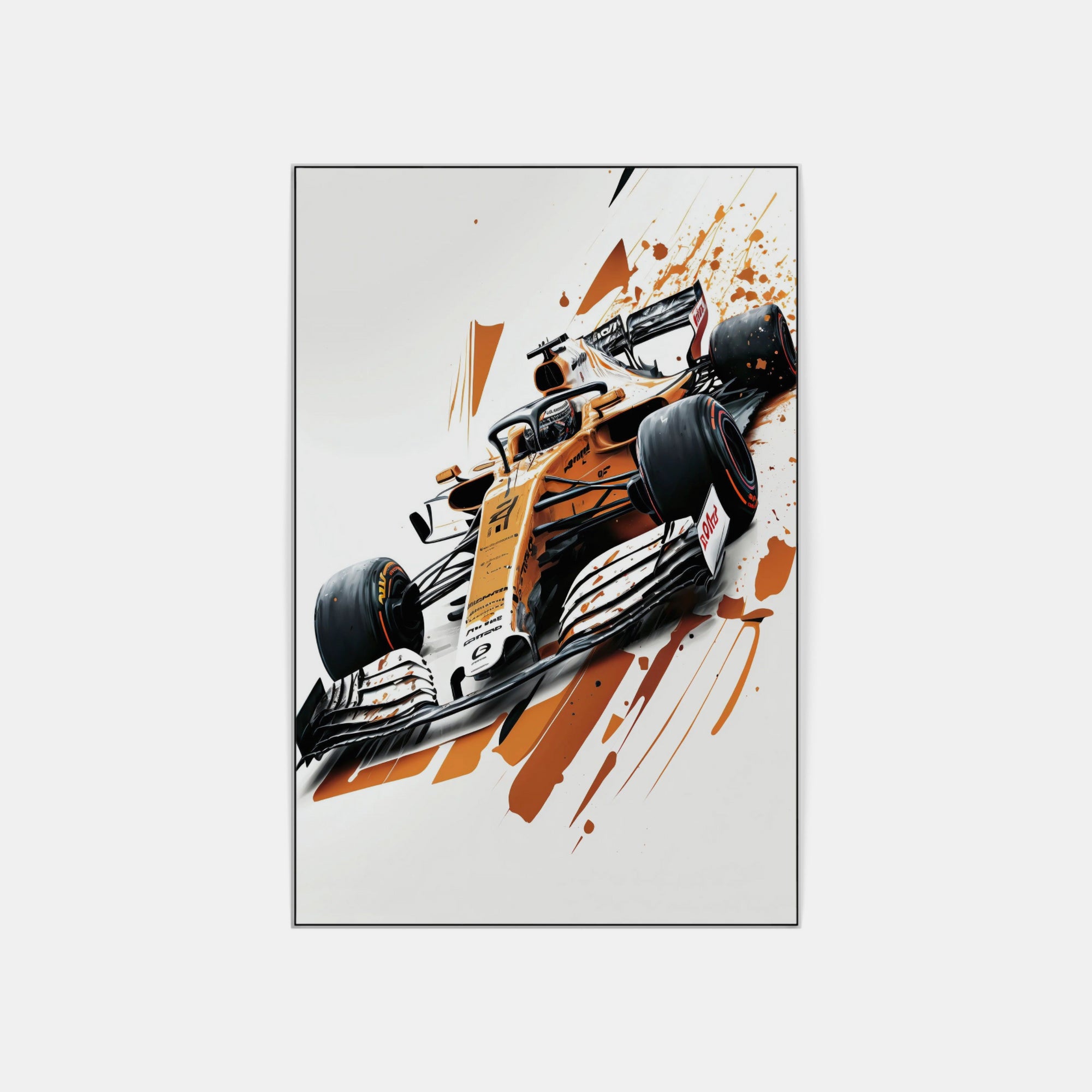 Plakat - Formel 1 Brun watercolor - admen.dk