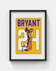 Plakat - Kobe Bryant 24 - admen.dk