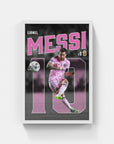 Plakat - Messi Inter Miami kunst - admen.dk