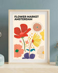 Plakat - Farverige blomster - Flower market - admen.dk