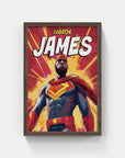 Plakat - Lebron James superhelt - admen.dk