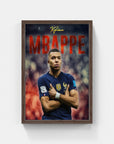 Plakat - Kylian Mbappe fodbold kunst - admen.dk