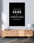 Plakat - Grind verb citat - admen.dk