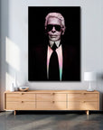 Plakat - Karl Lagerfeld kunst - admen.dk