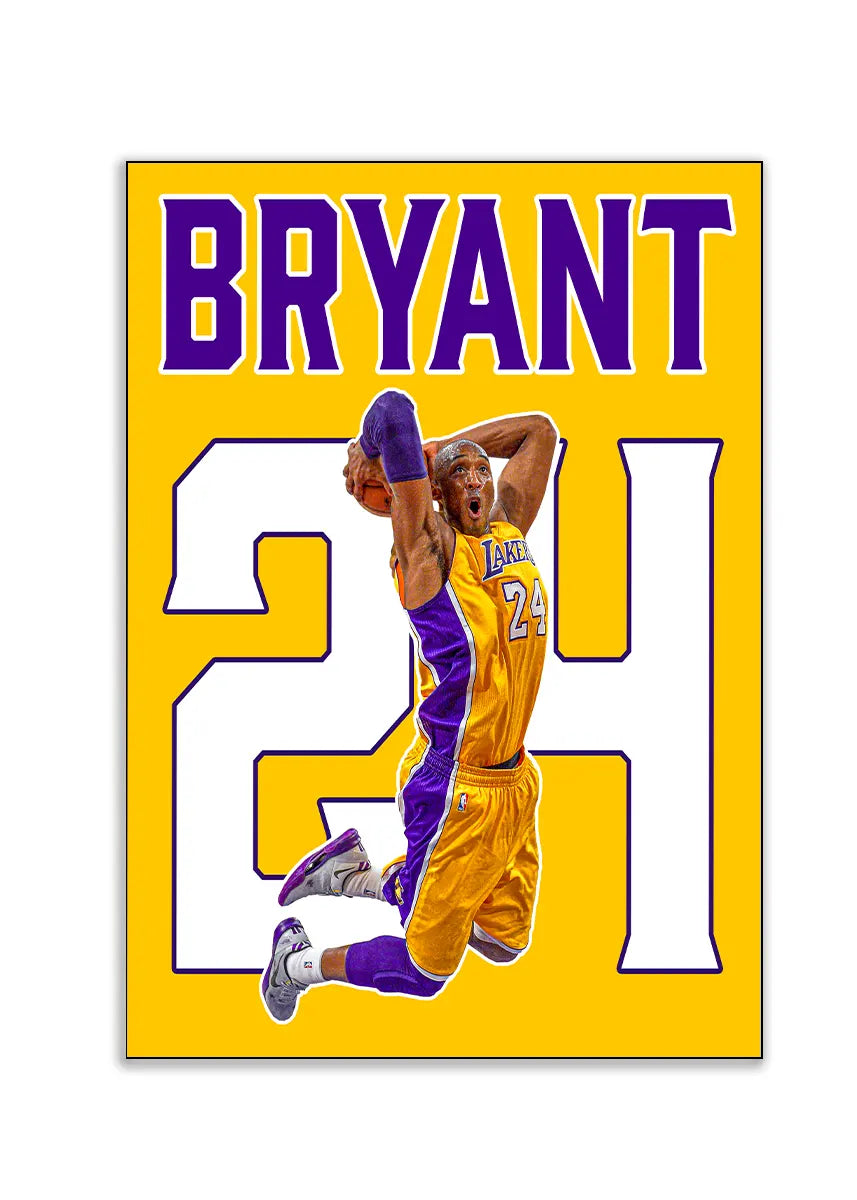 Plakat - Kobe Bryant 24 - admen.dk