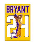 Plakat - Kobe Bryant 24 - admen.dk