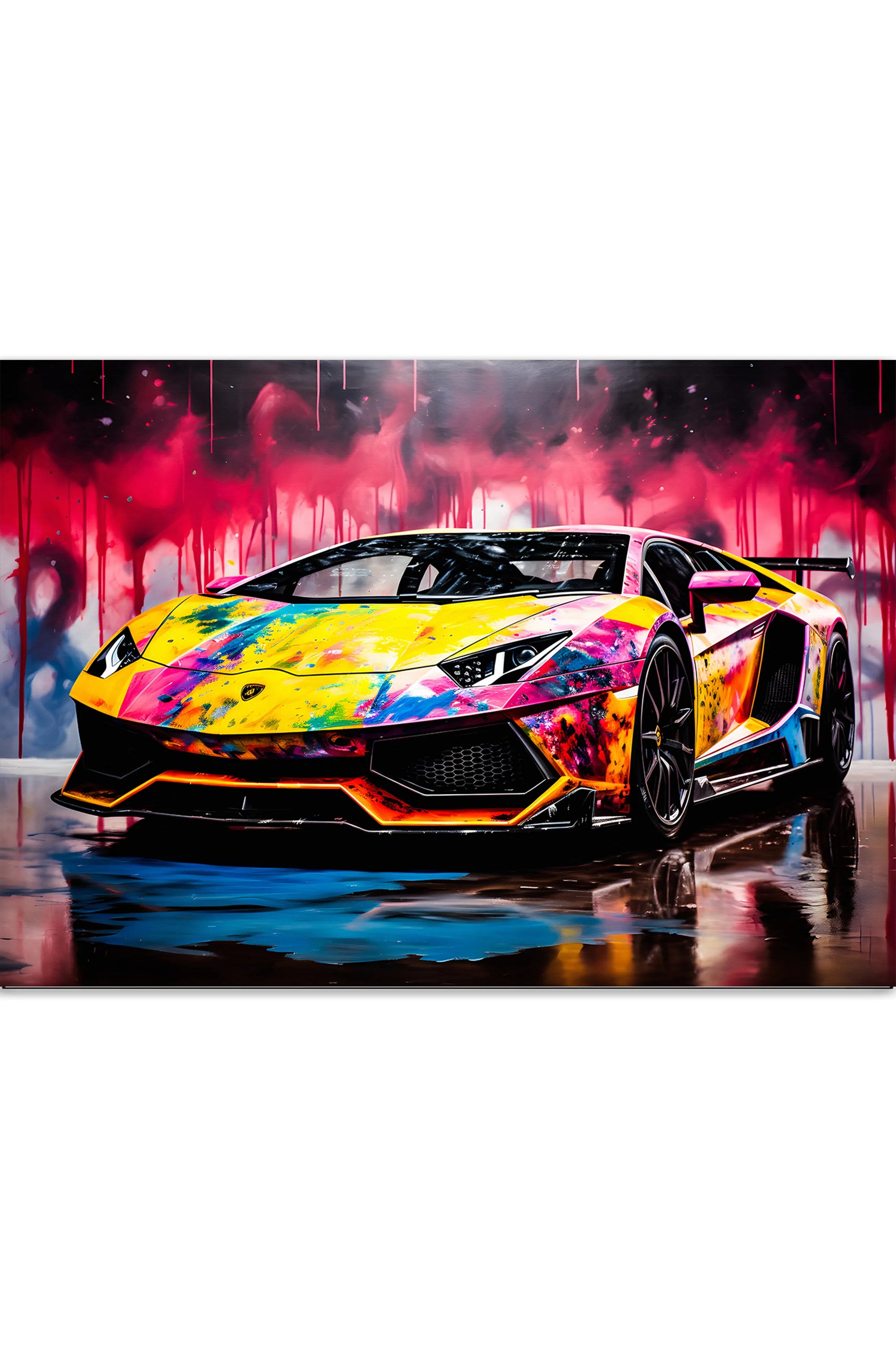 Plakat - Lamborghini streetkunst - admen.dk