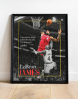 Plakat - Lebron James i aktion - admen.dk