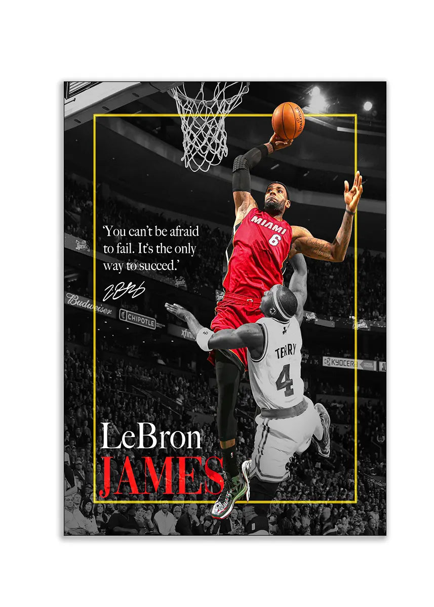 Plakat - Lebron James i aktion - admen.dk