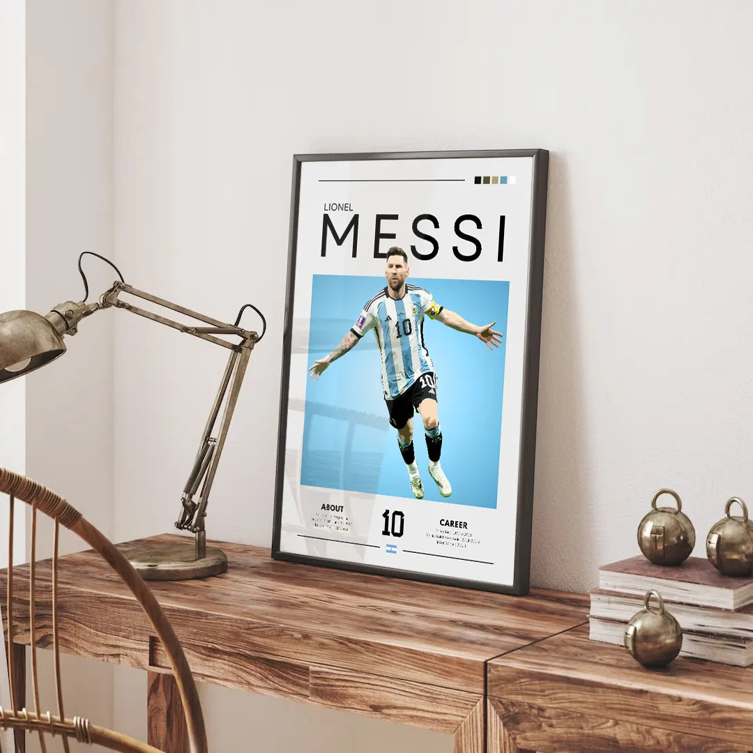 Plakat - Leo Messi i grafisk look - admen.dk