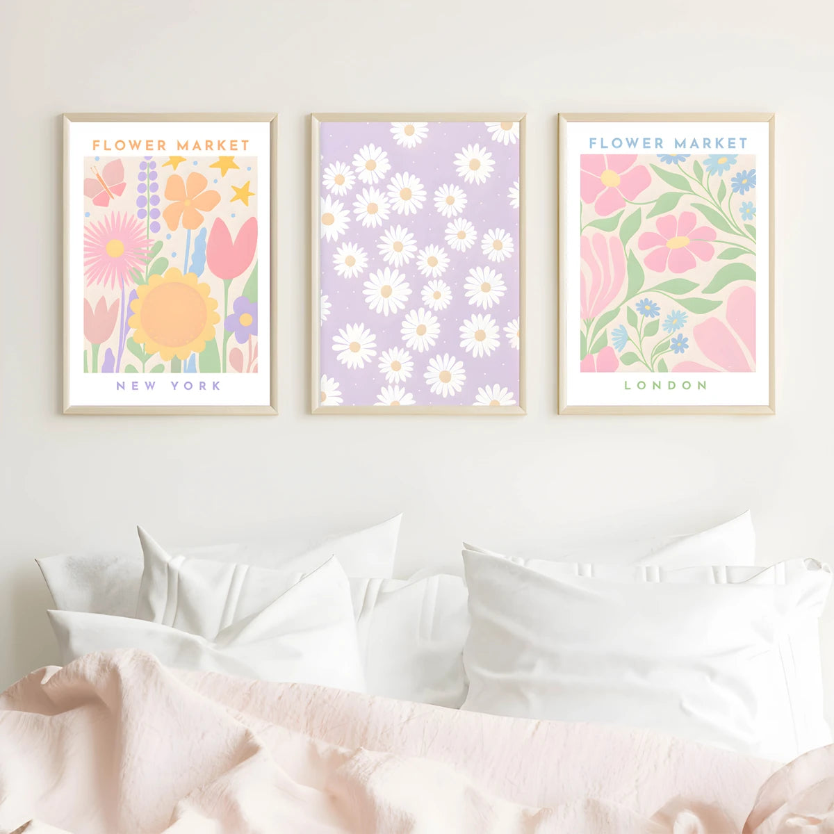 Plakat - Lilly lilla - Flower market - admen.dk