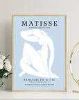 Plakat - Matisse - Berggruen & Cie light blue kunst