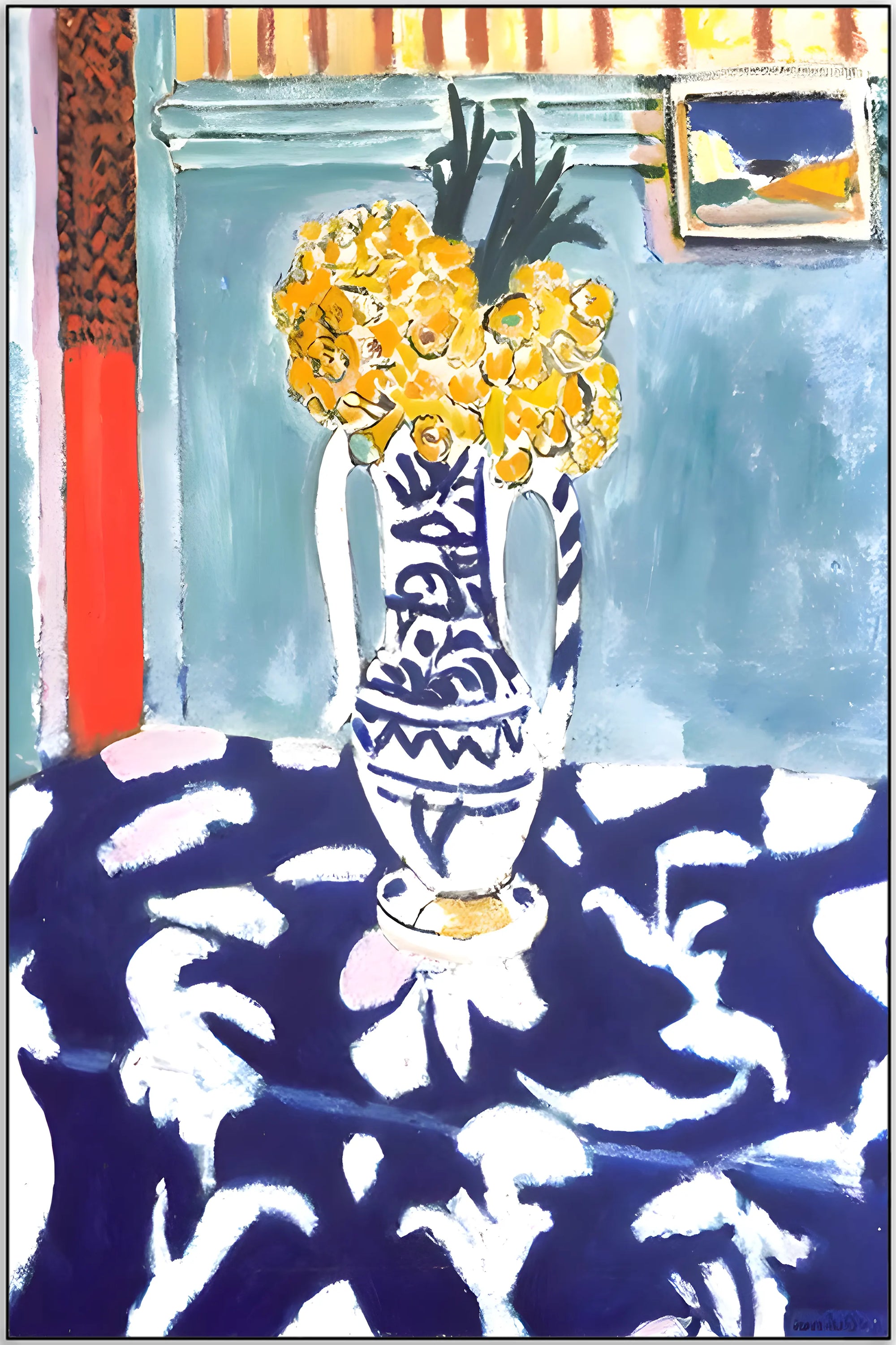 Plakat - Matisse - Blå vase kunst - admen.dk