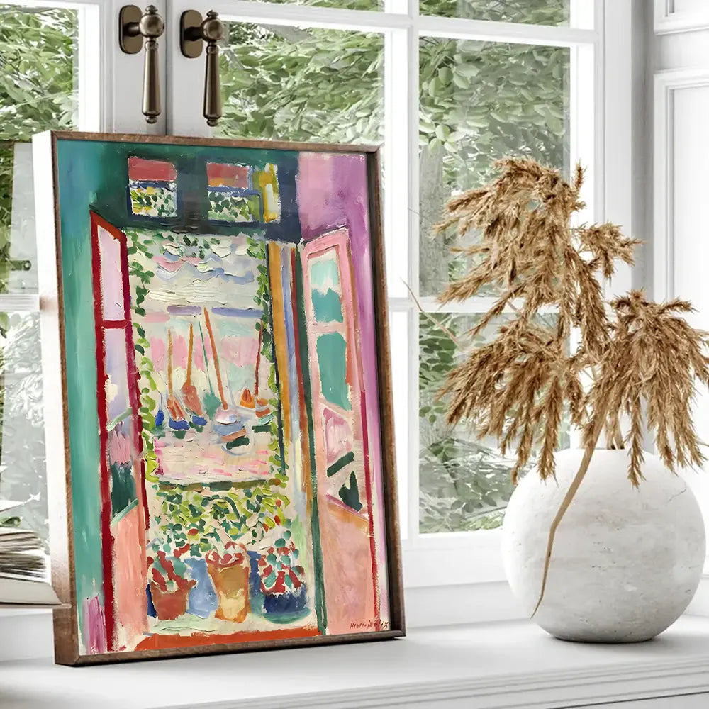 Plakat - Matisse - Open window view - admen.dk